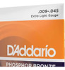Jogo De Cordas D'addario Violão Ej41 Phosphor Bronze 3