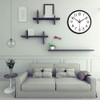Reloj  Pared Cuarzo Negro Con Pilas 10 Silencioso 5