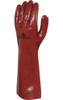 Guante Pvc Liviano Rojo 35 Cm. Certificado Iram Delta Plus 1