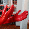 Guante Pvc Liviano Rojo 35 Cm. Certificado Iram Delta Plus 2