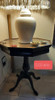 Mesa Octogonal De Madera, De Estilo Con Marqueteria 2
