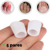 5 Pares Dedeira Silicone Protetor De Dedos Dos Pés 4