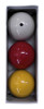 Juego De 3 Bolas De Billar 3 Colores Profesional 4
