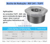 Bucha De Redução 2 X 1.1/2 Bsp Galvanizada - Tupy 150l 2