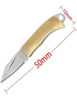 Mini Cuchillo Plegable Mango Dorado Hoja Acero Con Llavero 5