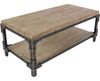 ~? Deco 79 Mesa De Centro Rectangular De Madera Industrial, 3