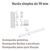 Kit Varão Simples Para Parade Varal Cortina 3,50 Metros 4 Kit Varão Simples Para Parade Varal Cortina 3,50 Metros 4