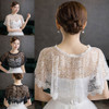 Xale Feminino De Casamento, Capa De Bolero, Renda Preta 2