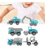 Veículo De Engenharia Modelo 6 Unidades 1:64 Car Alloy Simul 7