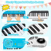 Teclado Para Niños De 3 A 8 Años, Con Micrófono Azul 1
