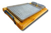Plancha Térmica Grill Aluminio C/base De Madera Y Dips 8.5cm 5