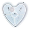 Molde Silicona Para Bandeja Corazon Resina Cemento 1