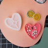 Molde Silicona Para Bandeja Corazon Resina Cemento 2