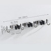 Soporte Escoba De Pared Acero Inox Con Ganchos Buho Store 7