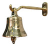 Campana De Colgar Grande Bronce Pulido Con Soporte 0