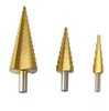 Set 3 Mechas Brocas Metales Escalonada Titanio 4 A 32 Mm 0
