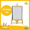 Atril Madera Pizarra 3 En 1 Infantil Niños 70cm Regulable 1