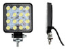 Kit 3 Faros 16 Led Auxiliar Cuadrado Maquinaria Agropecuari 1