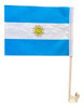 Bandera Argentina Con Soporte Para Ventana De Auto 30x42cm 0