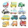 Ímã De Geladeira, 12 Peças, Padrão De Carro, Desenho Animado 2