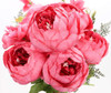 Flores Artificiales De Seda - Ramo De Peonias - 19 0