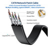Busohe Cat7 - Cable Ethernet Plano (5 Unidades), Multi Color 2