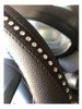 Cubre Volante Cuerina C/detalles De Brillos + Bolsita Rosa 3 Cubre Volante Cuerina C/detalles De Brillos + Bolsita Rosa 3