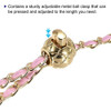 Cadena Plana Correa Ajustable 120cm Para Cartera Gold Rosa 4