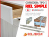 Corredera 60cm Cajón Guía Tipo Z  Eurohard Caja 20 Unidades 1