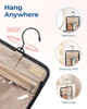 Bolso De Maquillaje Portátil Grande Para Mujeres, Negro 5