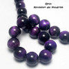 Perlas De Ojo De Tigre Violeta 8mm 1