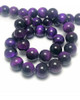 Perlas De Ojo De Tigre Violeta 8mm 2