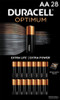 Pilas Duracell Optimum Aa Potencia Duradera Pack De 28 0