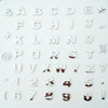 Emblemas Letras P/carro 9 Unid  2cm Alt  Arial,  Autocolante 2 Emblemas Letras P/carro 9 Unid  2cm Alt  Arial,  Autocolante 2