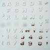 Emblemas Letras P/carro 9 Unid  2cm Alt  Arial,  Autocolante 3 Emblemas Letras P/carro 9 Unid  2cm Alt  Arial,  Autocolante 3