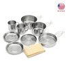 8pcs Picnic Camping Utensilios De Cocina Utensilios Set Olla 2