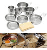 8pcs Picnic Camping Utensilios De Cocina Utensilios Set Olla 3