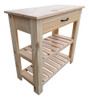 Mesa Quesera, De Arrime, Desayunador En Pino 80 Cm + Cajon 0
