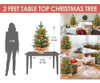 Árbol De Navidad Pequeño De 2 Pies | Mini Árbol De 5