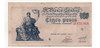 Billete 5 Pesos Moneda Nacional Progreso Bottero 1864 0