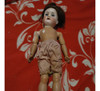 Muñeca Antigua De Yeso Sellada Detras De La Cabeza. 0