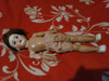 Muñeca Antigua De Yeso Sellada Detras De La Cabeza. 5