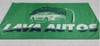 Bandera Para Lava Autos Verde 100 X 50cm De Tela Lavaderos 1