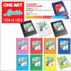 Cuaderno Escolar Laprida Lunares 98h Rayado Amarillo 1