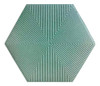 Cerámica Revestimiento Pared Hexagonal Green C/relieve 0