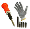 Destornillador De Impacto Puntas Intercambiables + Guantes 0