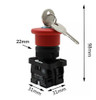 Pulsador Tipo Hongo Con Llave 2