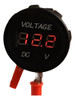 Medidor De Voltímetro Hs 12v Impermeable Led Rojo Cc Pantall 0