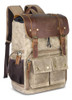 Endurax Leather Camera Backpack Bag Para Fotógrafos Impermea 0