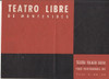 1963 Programa De Teatro Libre Palacio Salvo Ruben Castillo 0